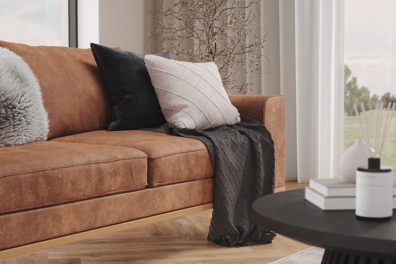 Copenhagen 2-sits Soffa i Konstläder - Brun - Möbler - Vardagsrum - Soffor - 2-sits soffor