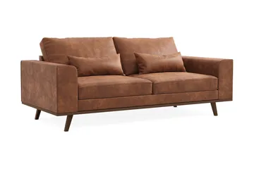 Copenhagen 2-sits Soffa i Konstläder - Brun - Möbler - Vardagsrum - Soffor - Skinnsoffor
