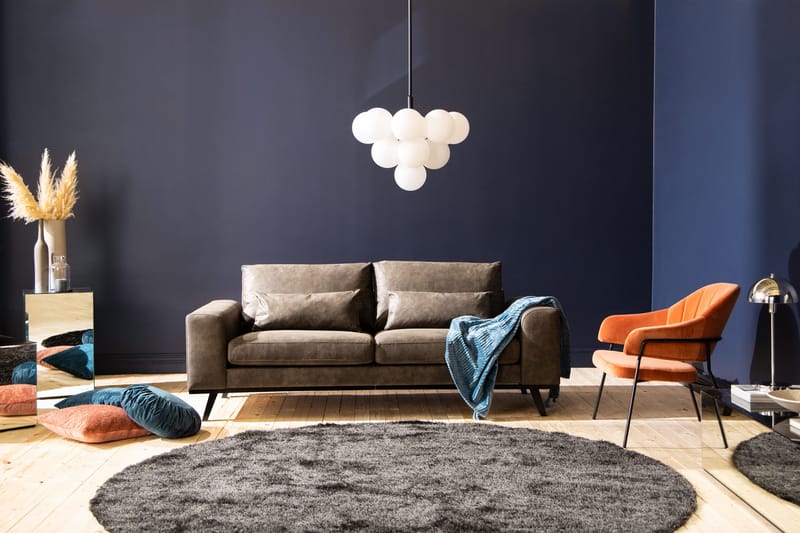 Copenhagen 2-sits Soffa i Konstläder - Mörkgrå - Möbler - Vardagsrum - Soffor - 2-sits soffor