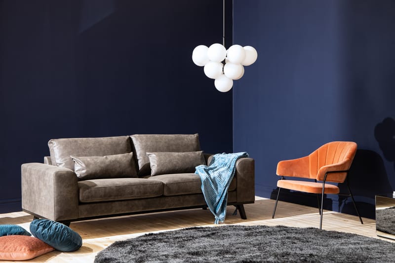 Copenhagen 2-sits Soffa i Konstläder - Mörkgrå - Möbler - Vardagsrum - Soffor - 2-sits soffor