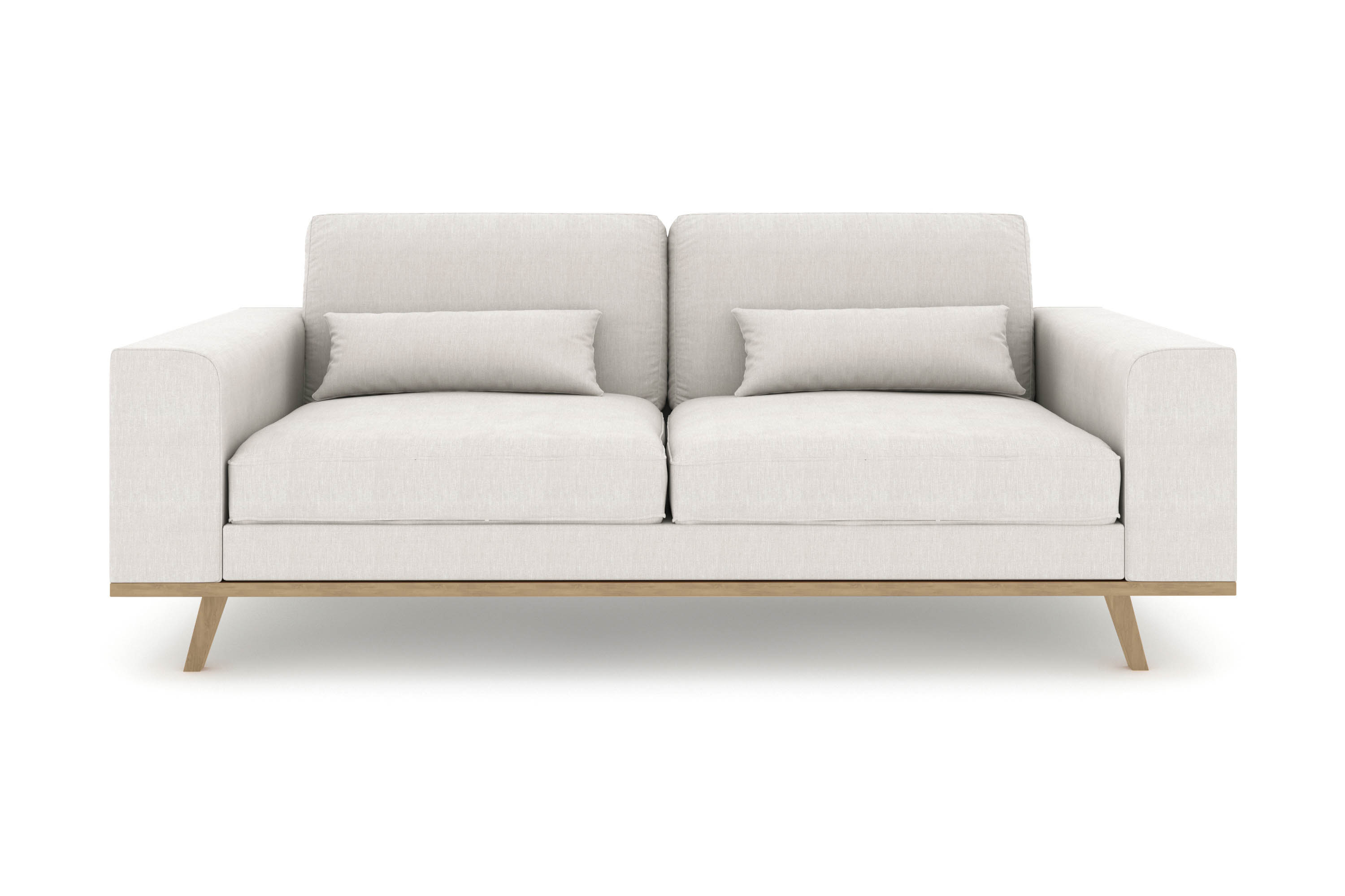 copenhagen 2-sits tygsoffa - ljusgrå