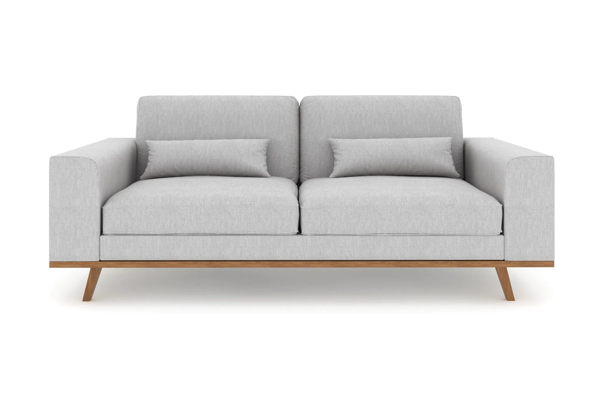 Copenhagen 2-sits Tygsoffa - Ljusgr&aring;