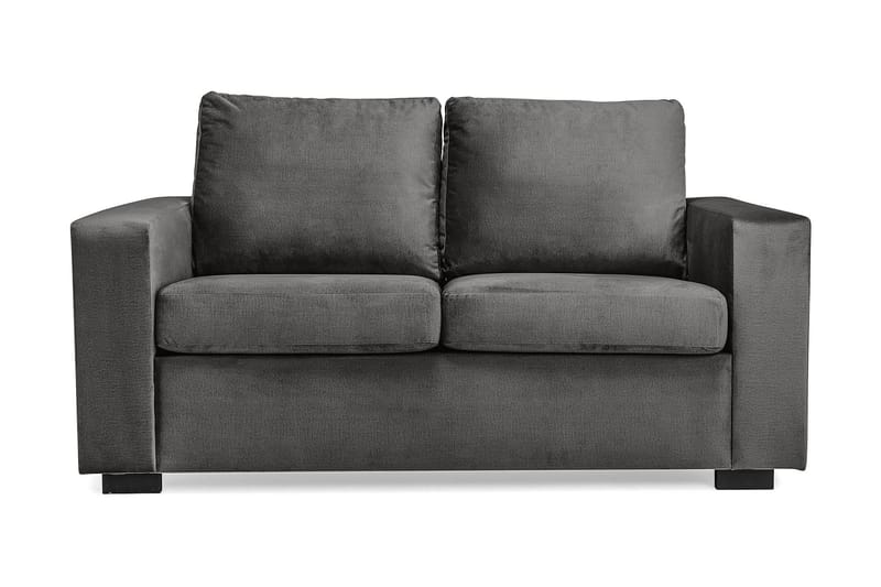 Crazy 2-sits Sammetssoffa - Mörkgrå - Möbler - Vardagsrum - Soffor - 2-sits soffor
