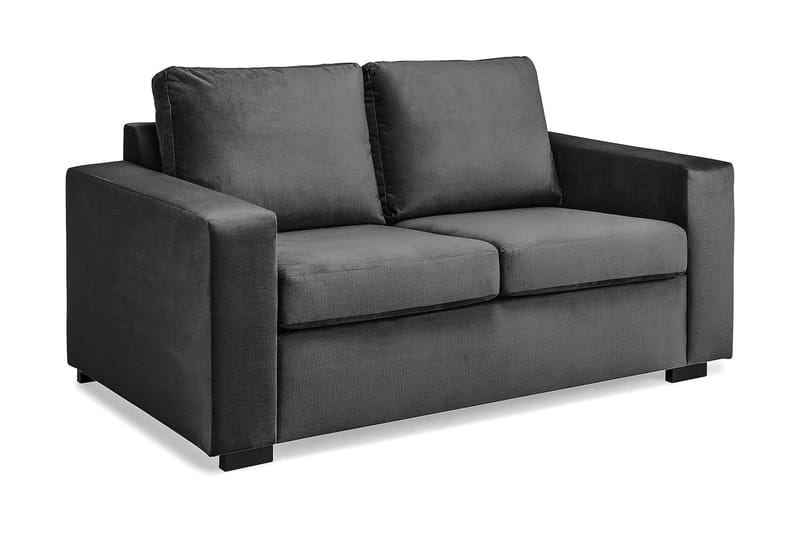 Crazy 2-sits Sammetssoffa - Mörkgrå - Möbler - Vardagsrum - Soffor - 2-sits soffor