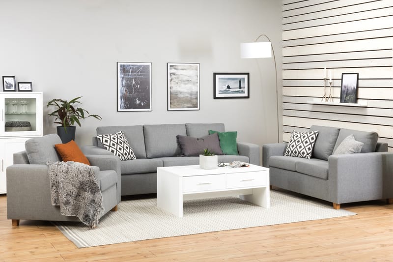 Crazy 2-sits Tygsoffa - Grå - Möbler - Vardagsrum - Soffor - 2-sits soffor