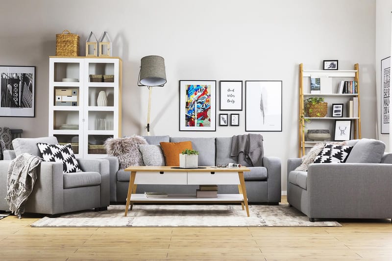 Crazy 2-sits Tygsoffa - Grå - Möbler - Vardagsrum - Soffor - 2-sits soffor