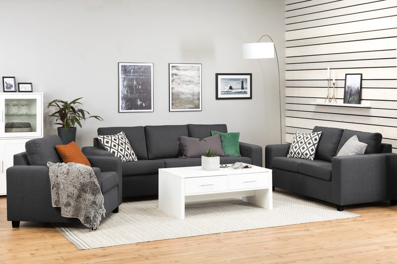 Crazy 2-sits Tygsoffa - Mörkgrå - Möbler - Vardagsrum - Soffor - 2-sits soffor