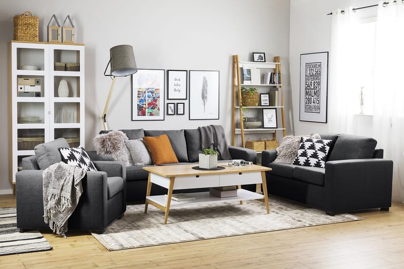 Crazy 2-sits Tygsoffa - Mörkgrå - Möbler - Vardagsrum - Soffor - 2-sits soffor