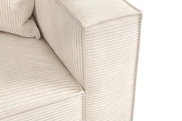 Cubo 2-sits Högermodul i Manchester 120 cm bred - Beige - Möbler - Vardagsrum - Soffor - Modulsoffor - Hörnmodul