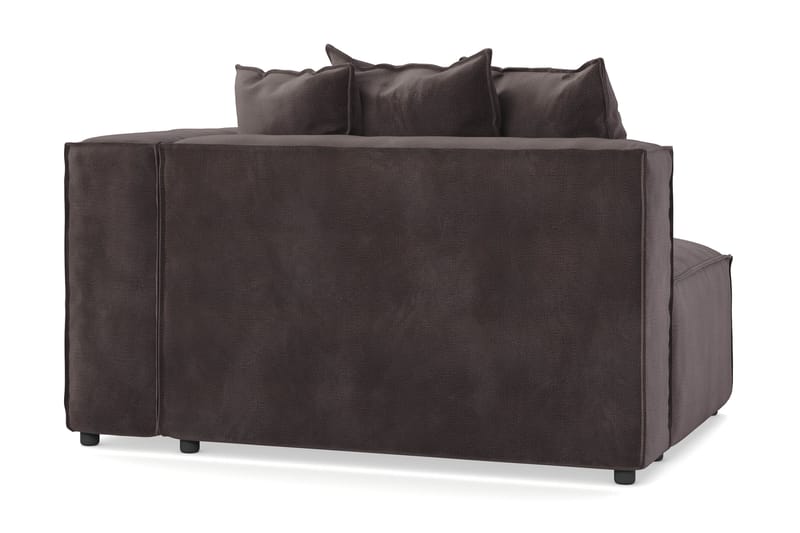 Cubo 2-sits Högermodul i Sammet - Antracit - Möbler - Vardagsrum - Soffor - Modulsoffor - Hörnmodul