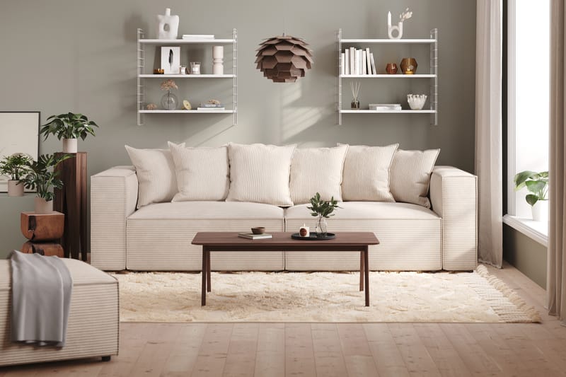 Cubo 2-sits Vänstermodul i Manchester 120 cm bred - Beige - Möbler - Vardagsrum - Soffor - 2-sits soffor