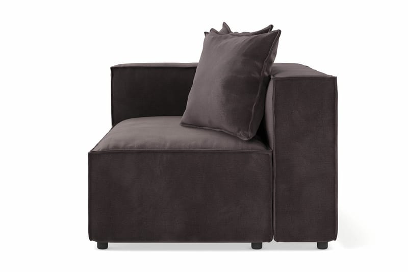 Cubo 2-sits Vänstermodul i Sammet - Antracit - Möbler - Vardagsrum - Soffor - Modulsoffor - Hörnmodul