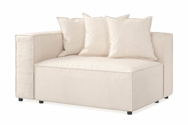 Cubo 2-sits Vänstermodul i Tyg 120 cm bred - Beige - Möbler - Vardagsrum - Soffor - 2-sits soffor