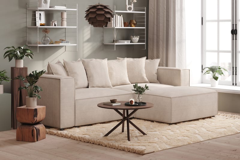 Cubo 2-sits Vänstermodul i Tyg 120 cm bred - Beige - Möbler - Vardagsrum - Soffor - 2-sits soffor