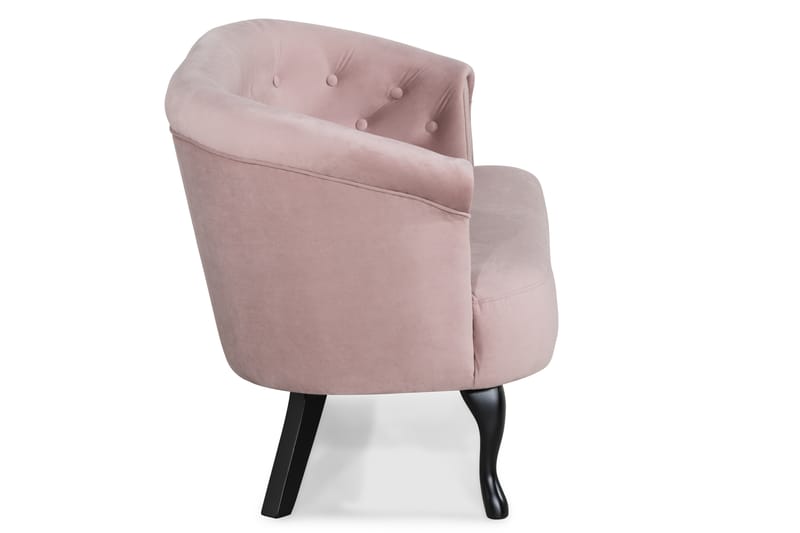 DANA SISS Soffa Sammet Ljusrosa - 2-sits soffor - Howardsoffor - Sammetssoffor