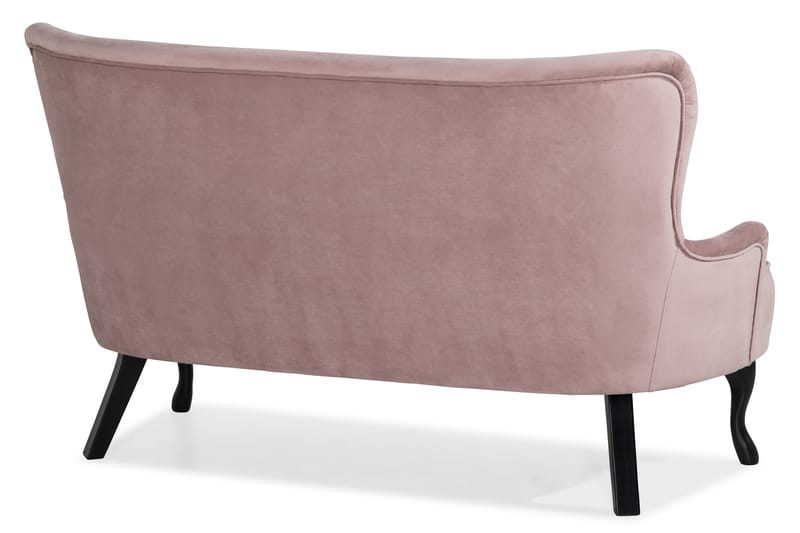 DANA Soffa Sammet Ljusrosa - 2-sits soffor - Sammetssoffor