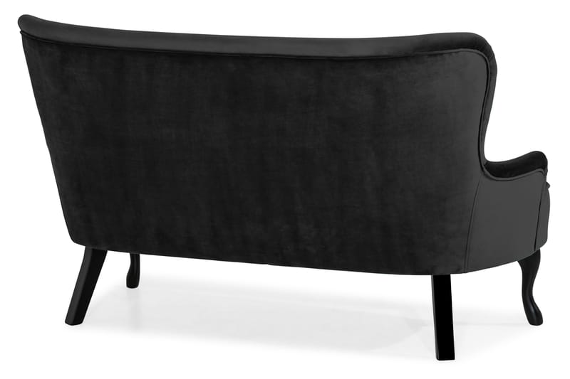 DANA Soffa Sammet Svart - Möbler - Vardagsrum - Soffor - 2-sits soffor