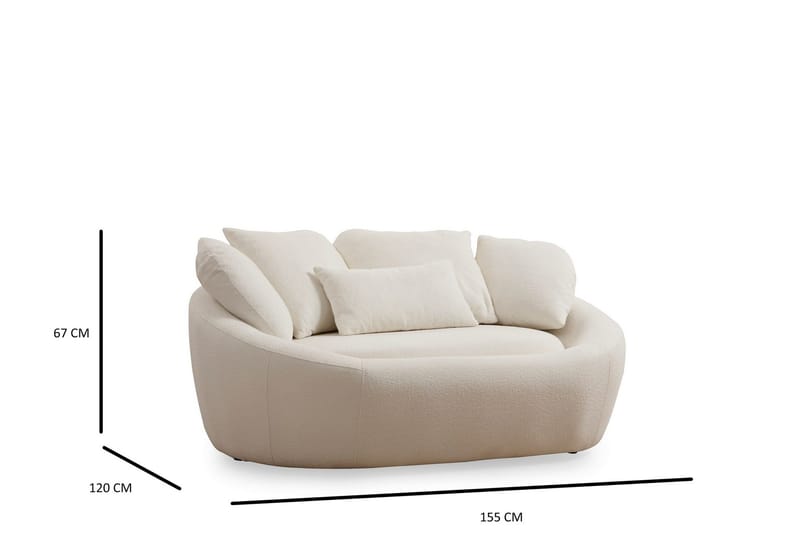 Dara Soffa 2-sits - Beige - Möbler - Vardagsrum - Soffor - 2-sits soffor
