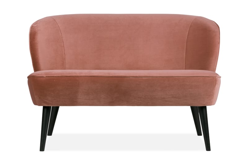 FRAUKE Sammetssoffa Vintage Rosa - 2-sits soffor - Sammetssoffor