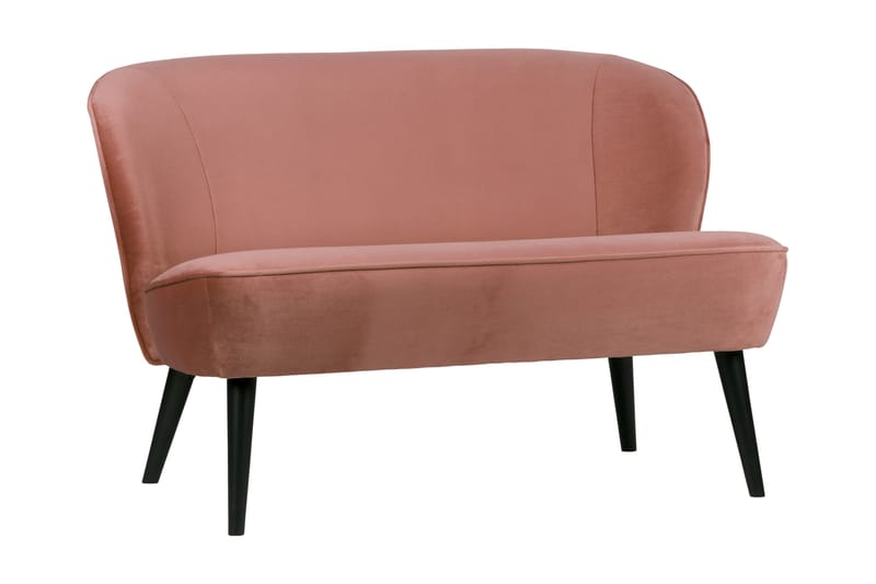 FRAUKE Sammetssoffa Vintage Rosa - 2-sits soffor - Sammetssoffor