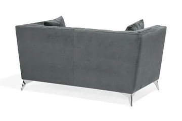 Gaula 2-sits Sammetssoffa 160 cm - Grå - Möbler - Vardagsrum - Soffor - 2-sits soffor