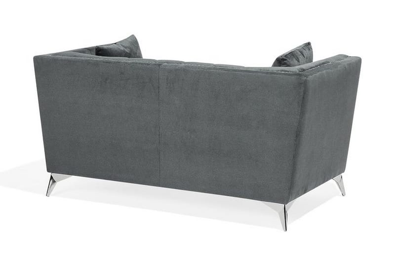 Gaula 2-sits Sammetssoffa 160 cm - Grå - Möbler - Vardagsrum - Soffor - 2-sits soffor