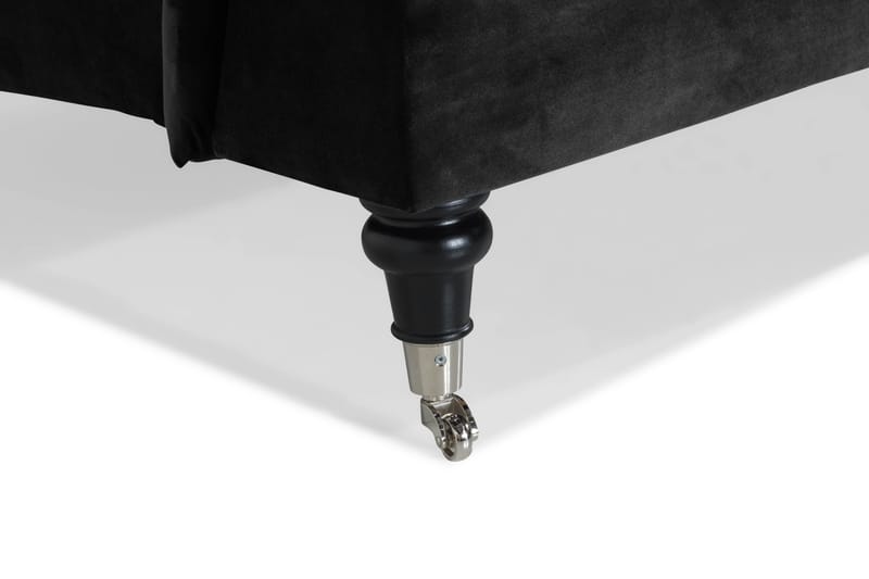HOWARD 2-sits Sammetssoffa Svängd Svart - Möbler - Vardagsrum - Soffor - 2-sits soffor