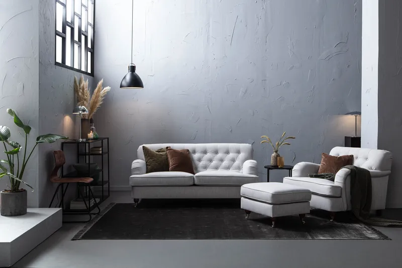 Howard 2-sits Tygsoffa - Grå - Möbler - Vardagsrum - Soffor - 2-sits soffor