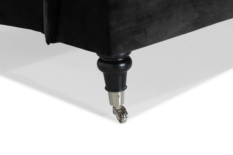 Howard Classic 2-sits Svängd Sammetssoffa - Svart - Möbler - Vardagsrum - Soffor - 2-sits soffor