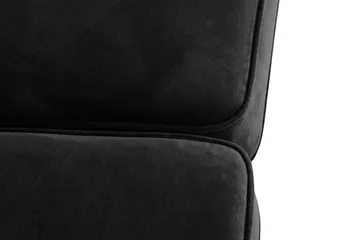 Howard Classic 2-sits Svängd Sammetssoffa - Svart - Möbler - Vardagsrum - Soffor - 2-sits soffor