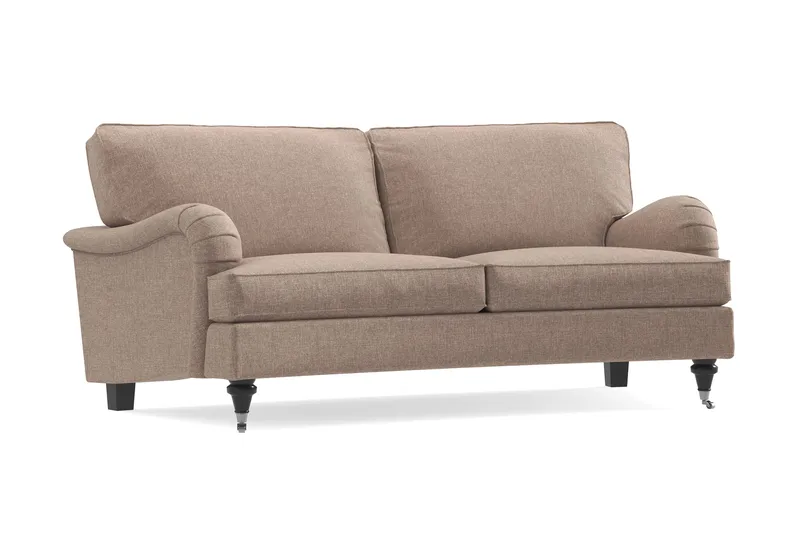 Howard Classic 2-sits Svängd Tygsoffa - Mörkbeige - Möbler - Vardagsrum - Soffor - 2-sits soffor