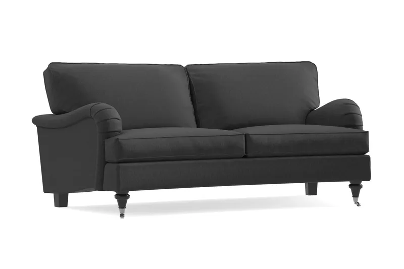 Howard Classic 2-sits Svängd Tygsoffa - Mörkgrå - Möbler - Vardagsrum - Soffor - 2-sits soffor