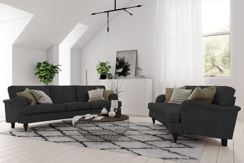 Howard Classic 2-sits Svängd Tygsoffa - Mörkgrå - Möbler - Vardagsrum - Soffor - 2-sits soffor