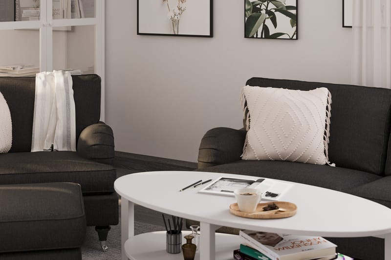 Howard Classic 2-sits Svängd Tygsoffa - Mörkgrå - Möbler - Vardagsrum - Soffor - 2-sits soffor