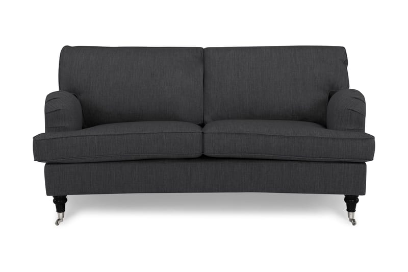 Howard Classic 2-sits Svängd Tygsoffa, Mörkgrå