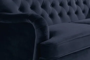 Howard Riviera 2-sits Sammetssoffa - Blå - Möbler - Vardagsrum - Soffor - 2-sits soffor