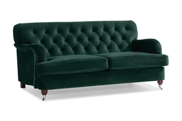 Howard Riviera 2-sits Sammetssoffa - Grön - Möbler - Vardagsrum - Soffor - 2-sits soffor