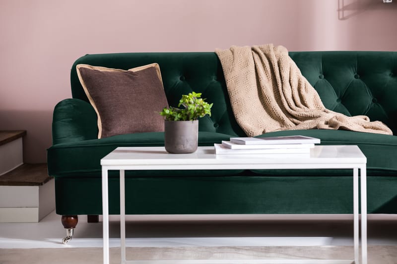 Howard Riviera 2-sits Sammetssoffa - Grön - Möbler - Vardagsrum - Soffor - 2-sits soffor