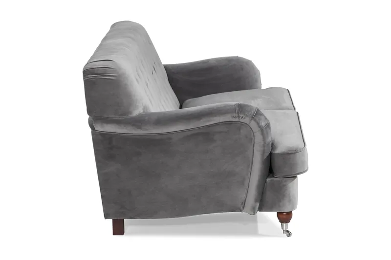 Howard Riviera 2-sits Sammetssoffa - Ljusgrå - Möbler - Vardagsrum - Soffor - 2-sits soffor