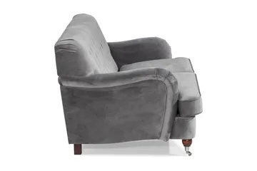 Howard Riviera 2-sits Sammetssoffa - Ljusgrå - Möbler - Vardagsrum - Soffor - 2-sits soffor