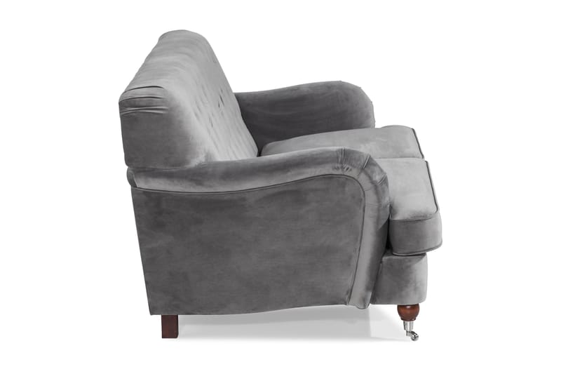 Howard Riviera 2-sits Sammetssoffa - Ljusgrå - Möbler - Vardagsrum - Soffor - 2-sits soffor