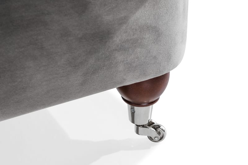 Howard Riviera 2-sits Sammetssoffa - Ljusgrå - Möbler - Vardagsrum - Soffor - 2-sits soffor