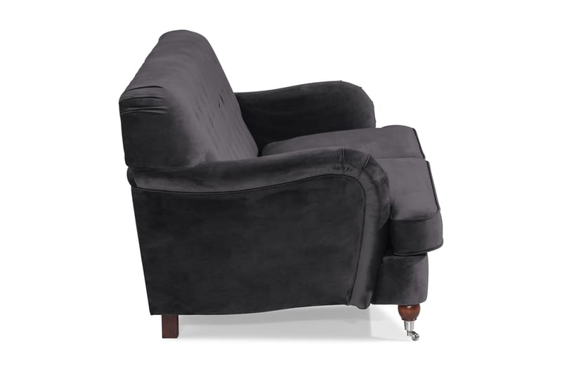 Howard Riviera 2-sits Sammetssoffa - Mörkgrå - Möbler - Vardagsrum - Soffor - 2-sits soffor