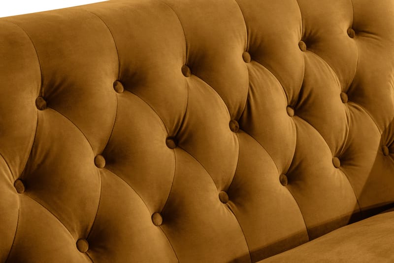 Howard Riviera 2-sits Sammetssoffa - Mörkgul - Möbler - Vardagsrum - Soffor - 2-sits soffor