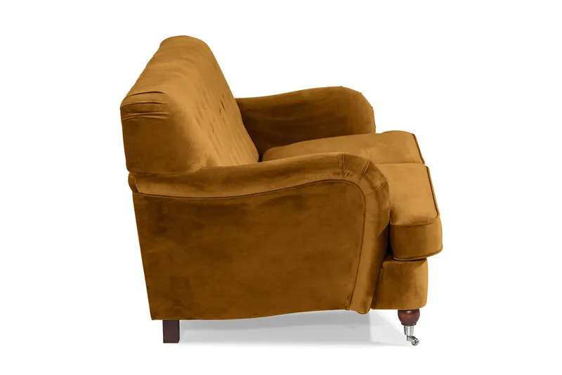 Howard Riviera 2-sits Sammetssoffa - Mörkgul - Möbler - Vardagsrum - Soffor - 2-sits soffor