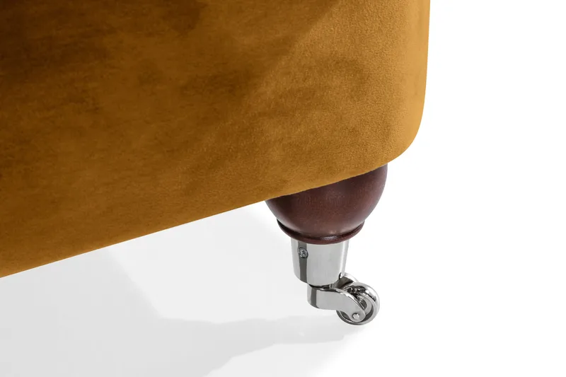 Howard Riviera 2-sits Sammetssoffa - Mörkgul - Möbler - Vardagsrum - Soffor - 2-sits soffor