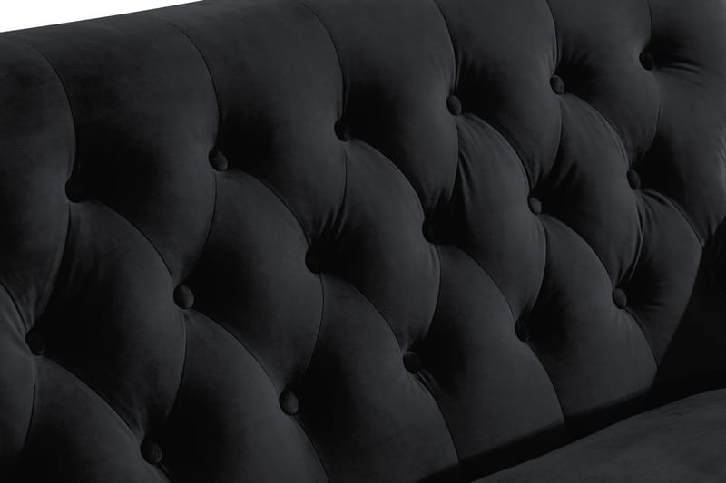 Howard Riviera 2-sits Sammetssoffa - Svart - Möbler - Vardagsrum - Soffor - 2-sits soffor