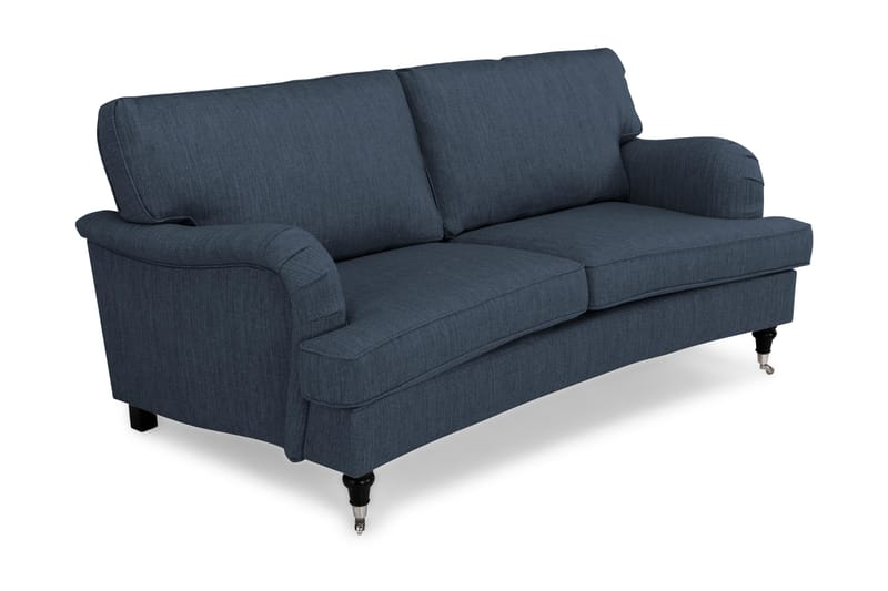 HOWARD Soffa 2-sits Svängd Mörkblå - Möbler - Vardagsrum - Soffor - 2-sits soffor