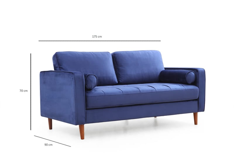 HUOWOOD Soffa 2-sits Marinblå - Möbler - Vardagsrum - Soffor - 2-sits soffor