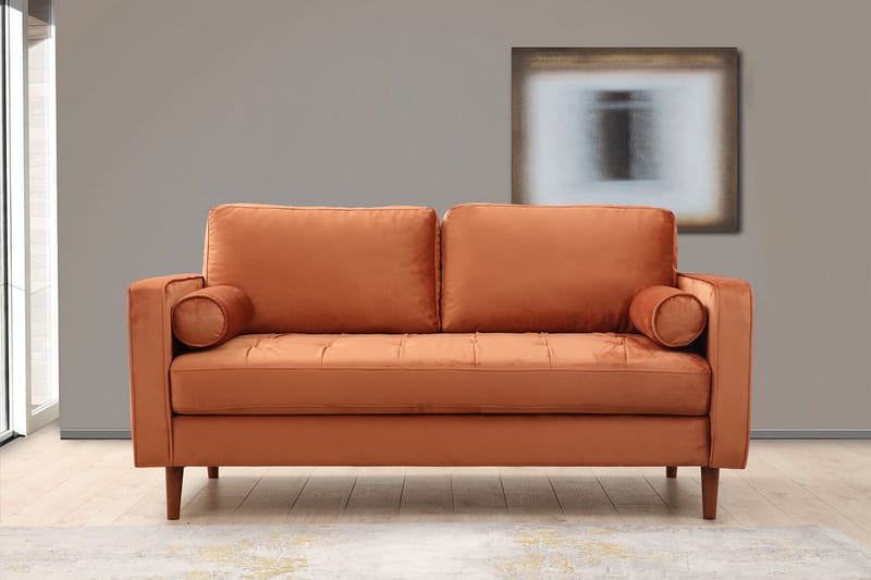 HUOWOOD Soffa 2-sits Orange - Möbler - Vardagsrum - Soffor - 2-sits soffor